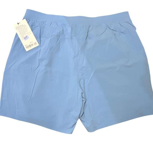 Lululemon Balancer Woven Relaxed-Fit Short 7 Mens XXL Washed Denim Blue LM7BN9S - Picture 4 of 4